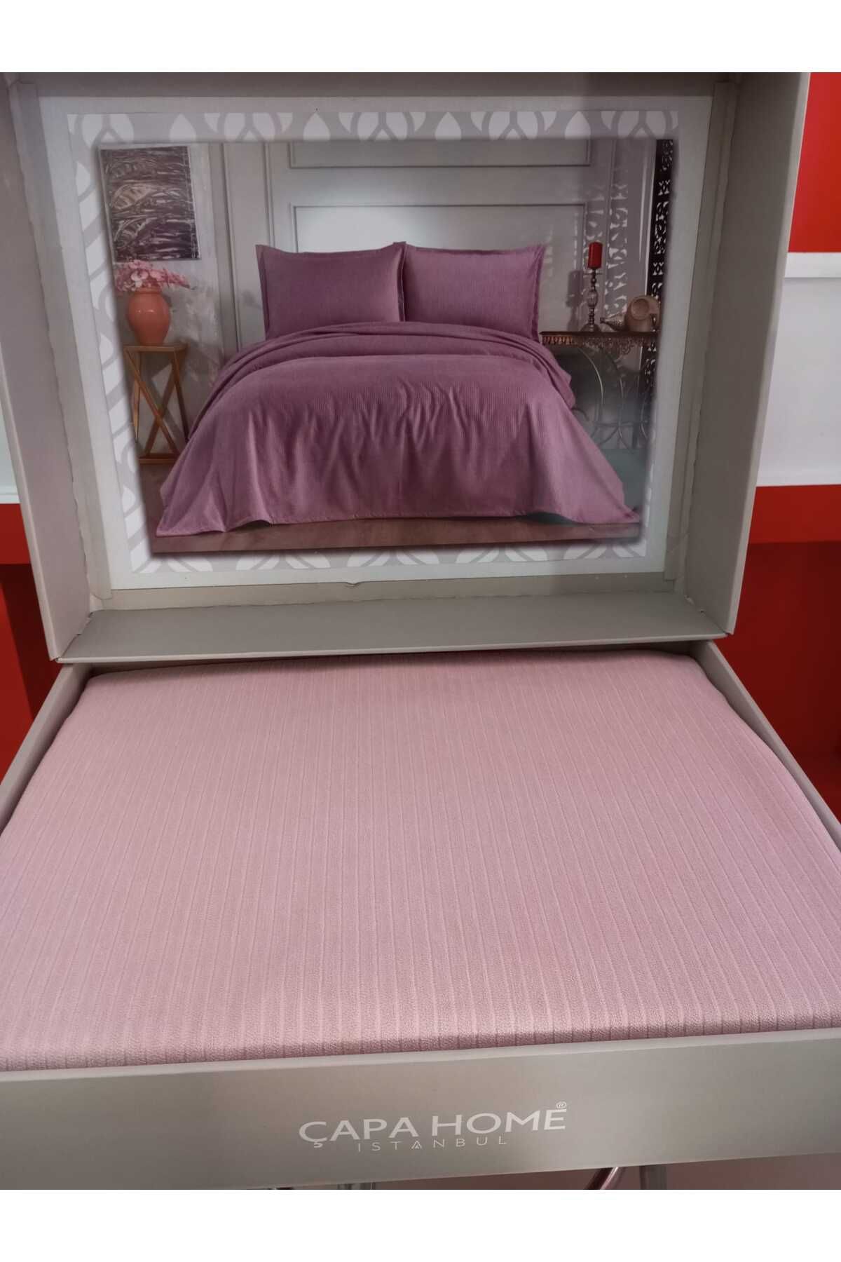 HİKMET ÇAPA HOME TEK KİŞİLİK PREMİUM KALİTE ÇOK AMAÇLI PİKE VE TEK YASTIK KILIFI & YATAK ÖRTÜSÜ 240X175