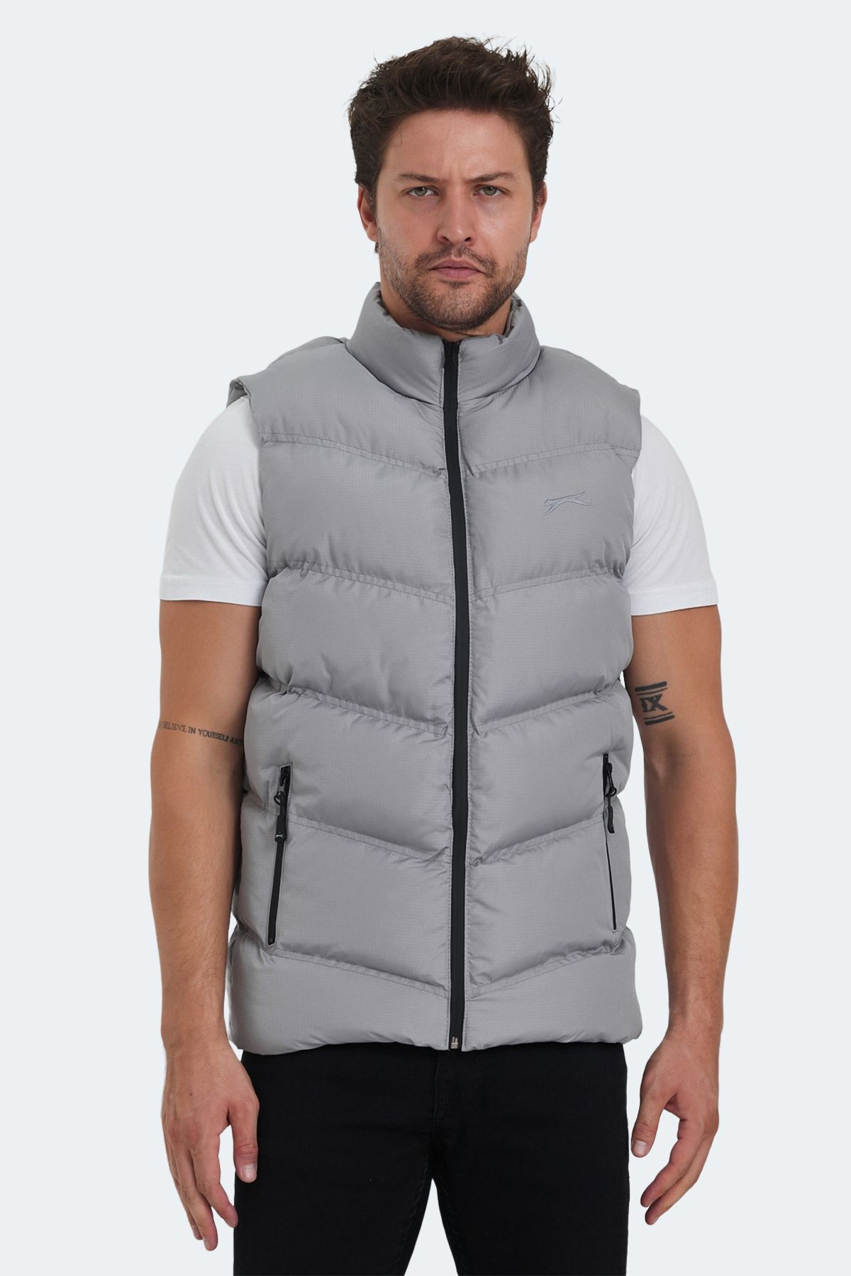 Slazenger HANDLE IN Erkek Yelek Açık Gri