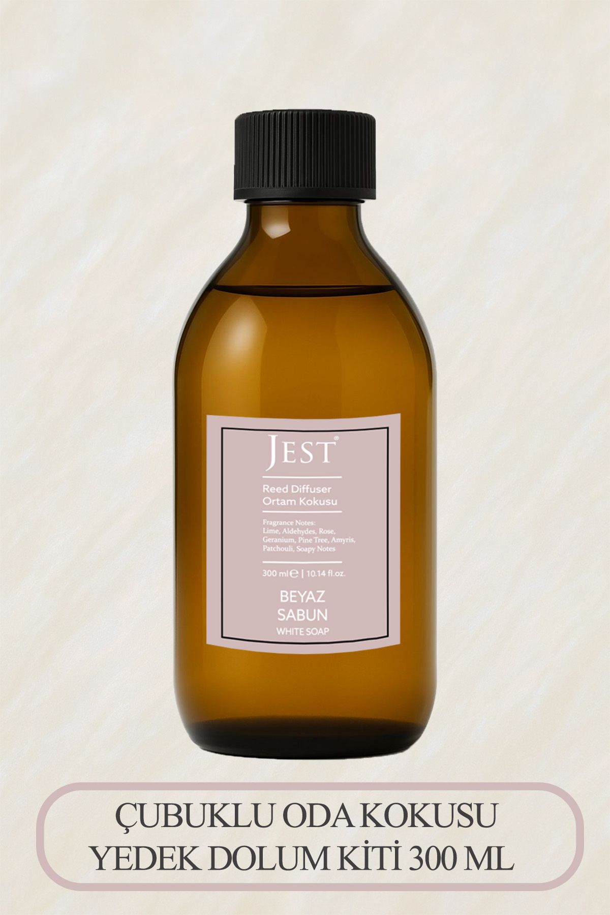Jest 300 ML BEYAZ SABUN ÇUBUKLU ODA KOKUSU YEDEK KİT