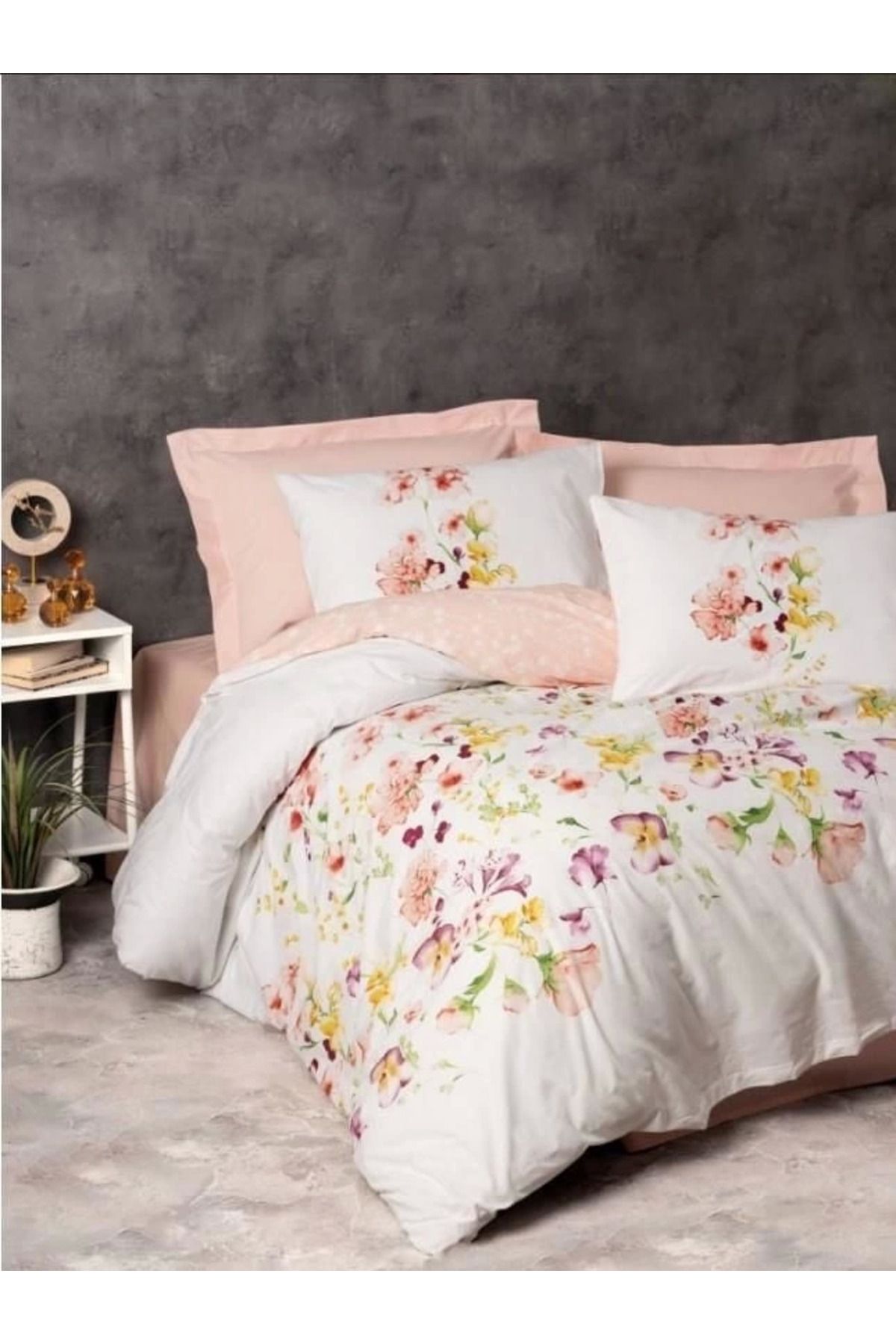 hayalimsah Cotton Box Modeline Tek Kişilik Nevresim Takımı Emma Somon
