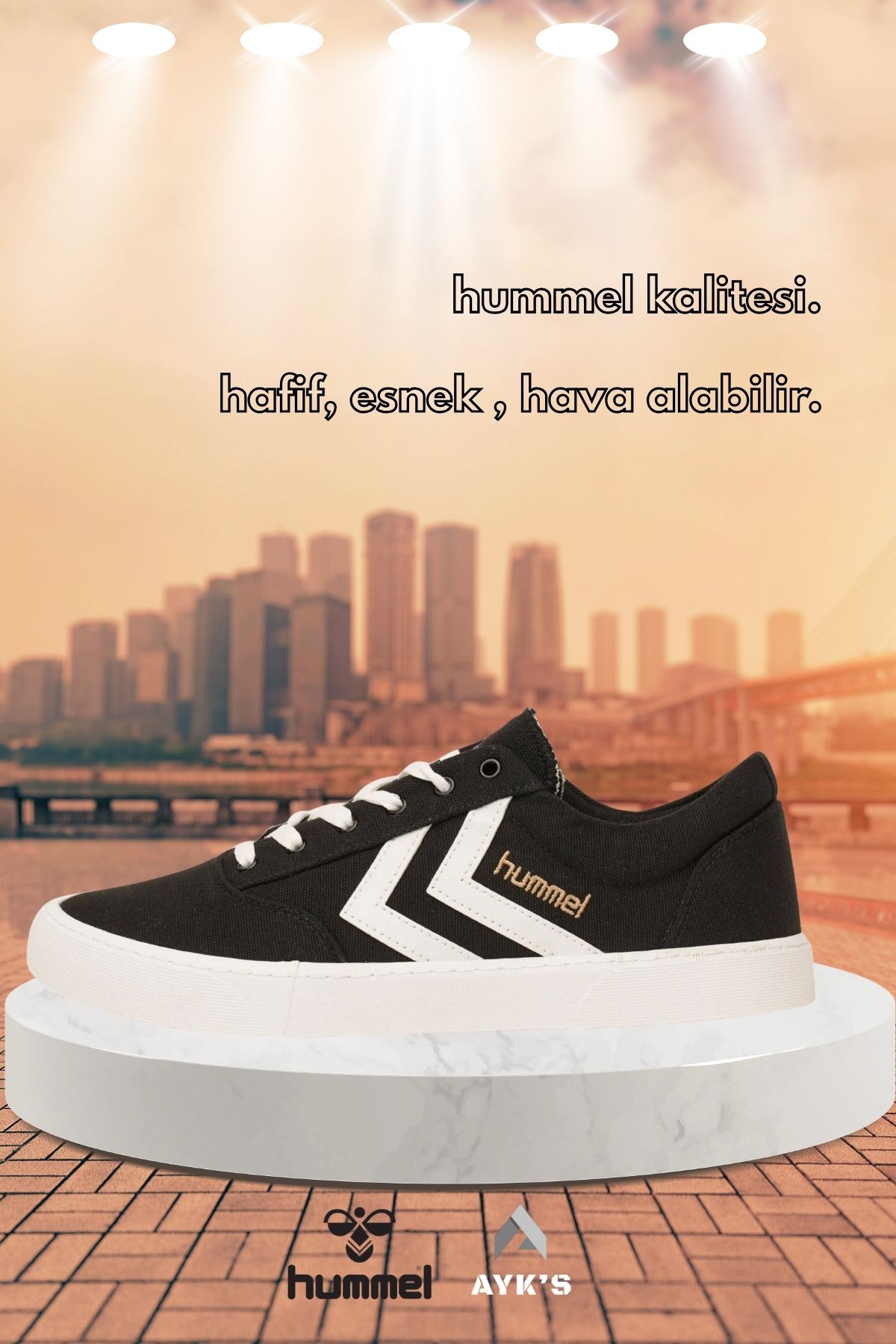 hummel Siyah Tekstil Unisex Spor Ayakkabı Hml