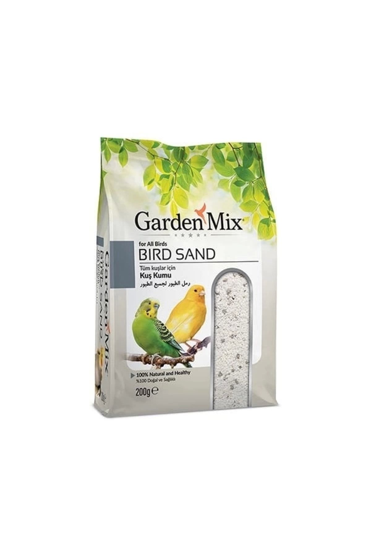 No8 Home Garden Mix Tüm Kuşlar için Doğal ve Sağlıklı Kuş Kumu 200 Gr