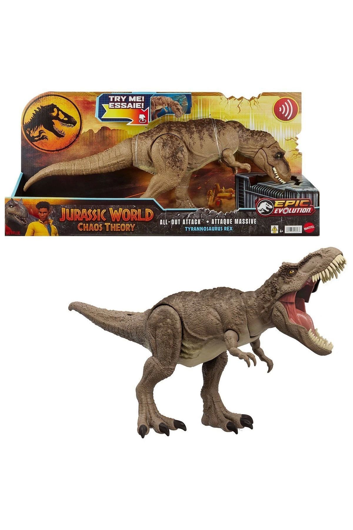 ÖYKÜ VE YİĞİT HXF53 Jurassic World Saldırgan T-Rex Figürü