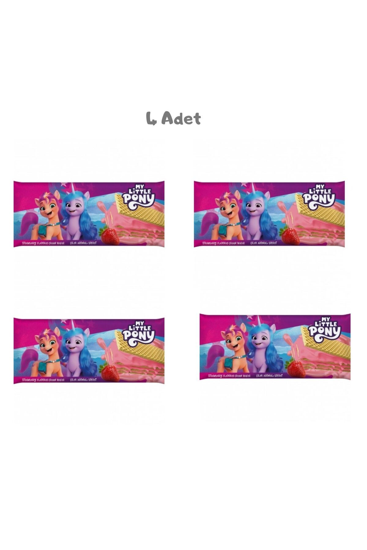 MY LITTLE PONY Çilekli Gofret 100g 4 Adet