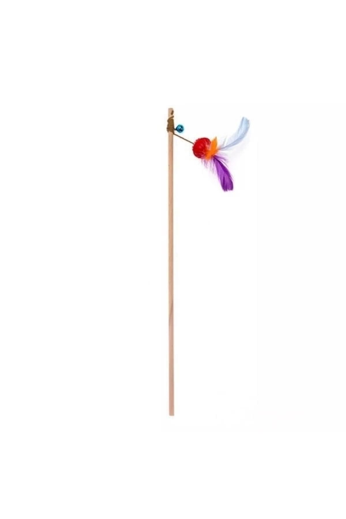 STOREMAX Aquael Ecomfy Toy Gaia Rod Ball Tüylü Kedi Oltası Oyuncağı 50 Cm