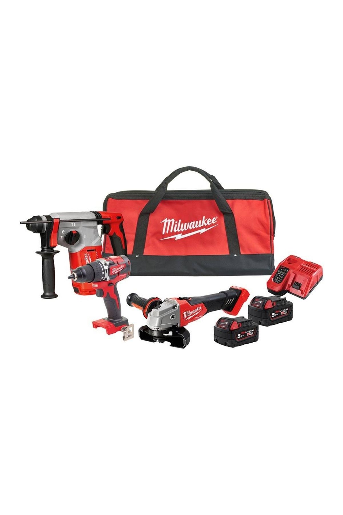 Milwaukee M18 FPP3Q-502BEU Akülü Set (M18BLH-BLPDRC-FSAG125X)