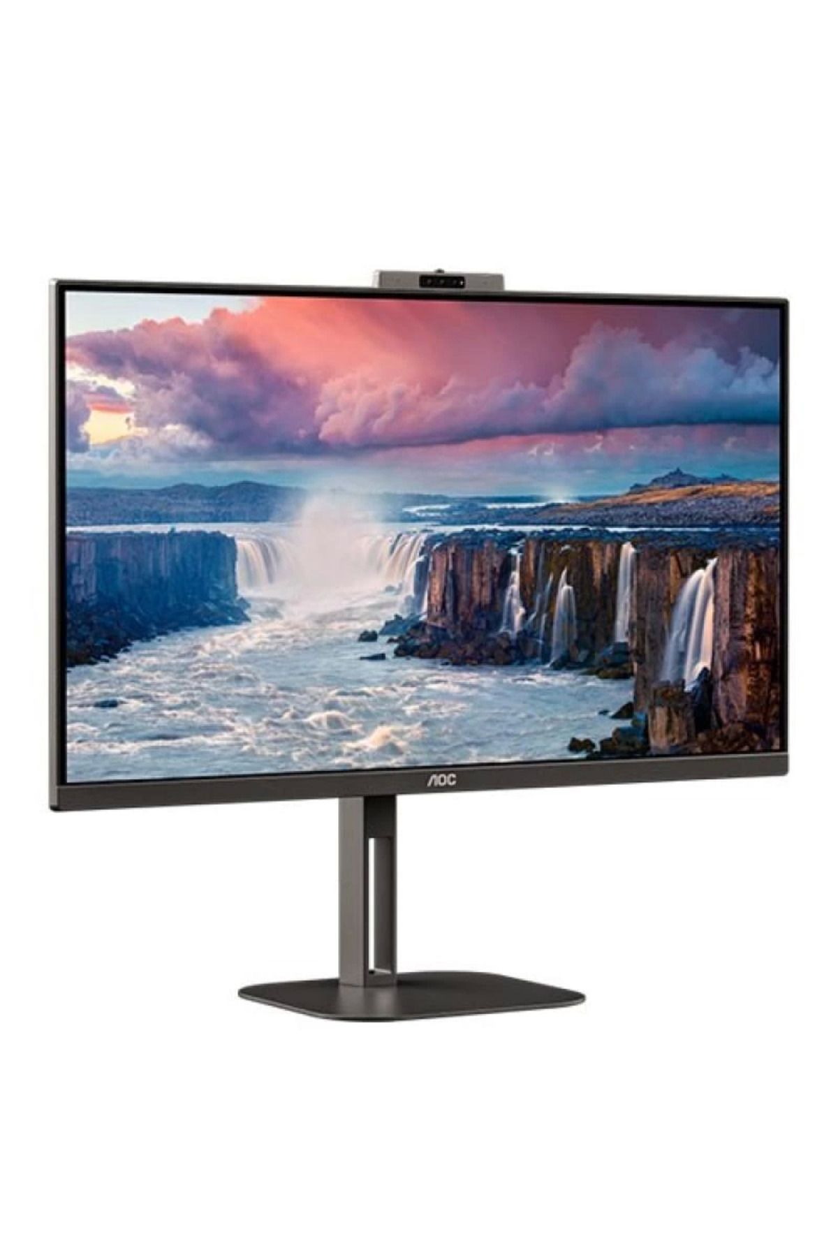 ÖYKÜ VE YİĞİT AOC 27 IPS Q27V5CW/BK 1MS 75HZ HDM-DP WEB KAMERALI PIVOT İŞ MONİTÖRÜ