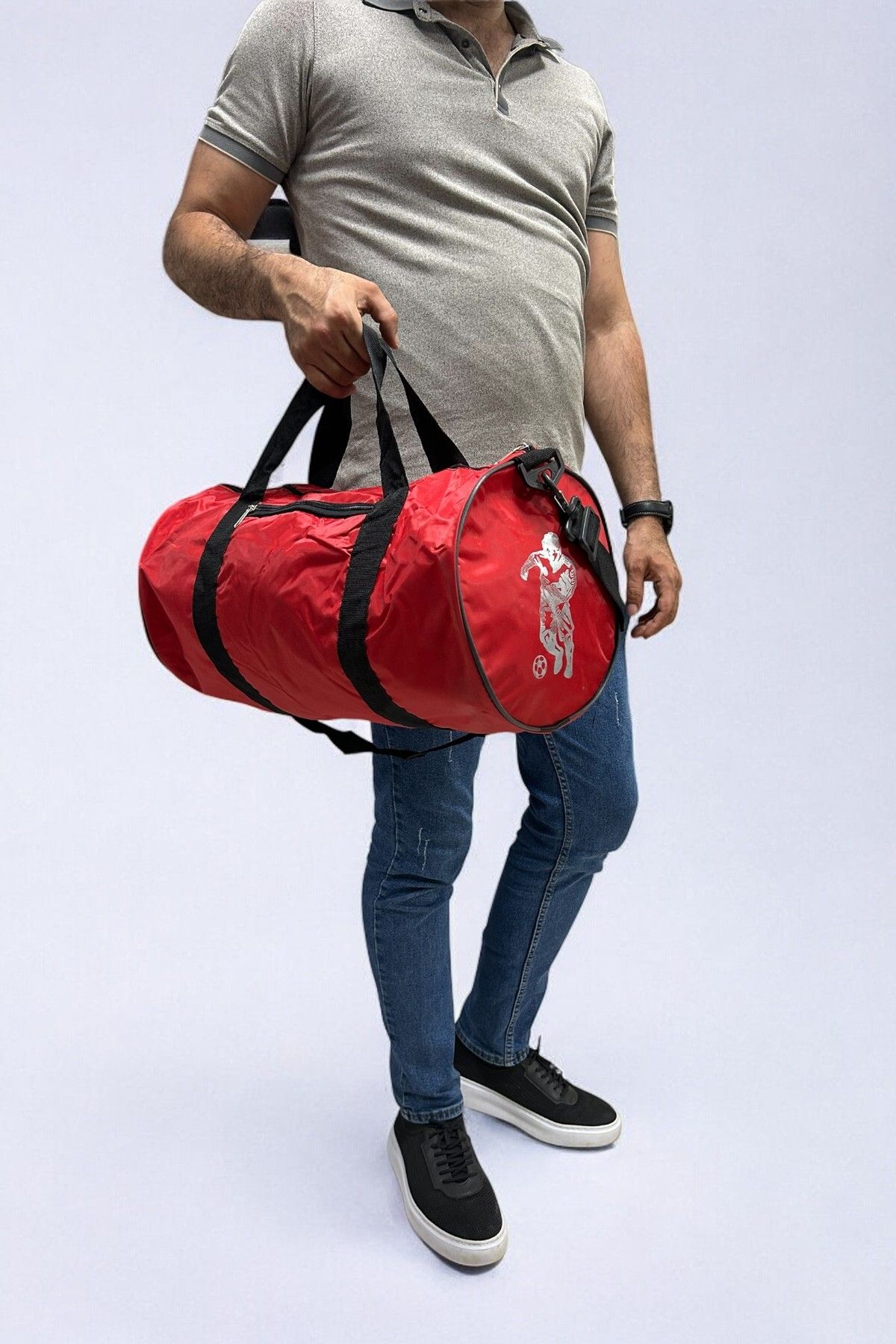 By Sabit Unisex Geniş Hacimli Seyahat Antrenman Gym Fitness Spor Çantası