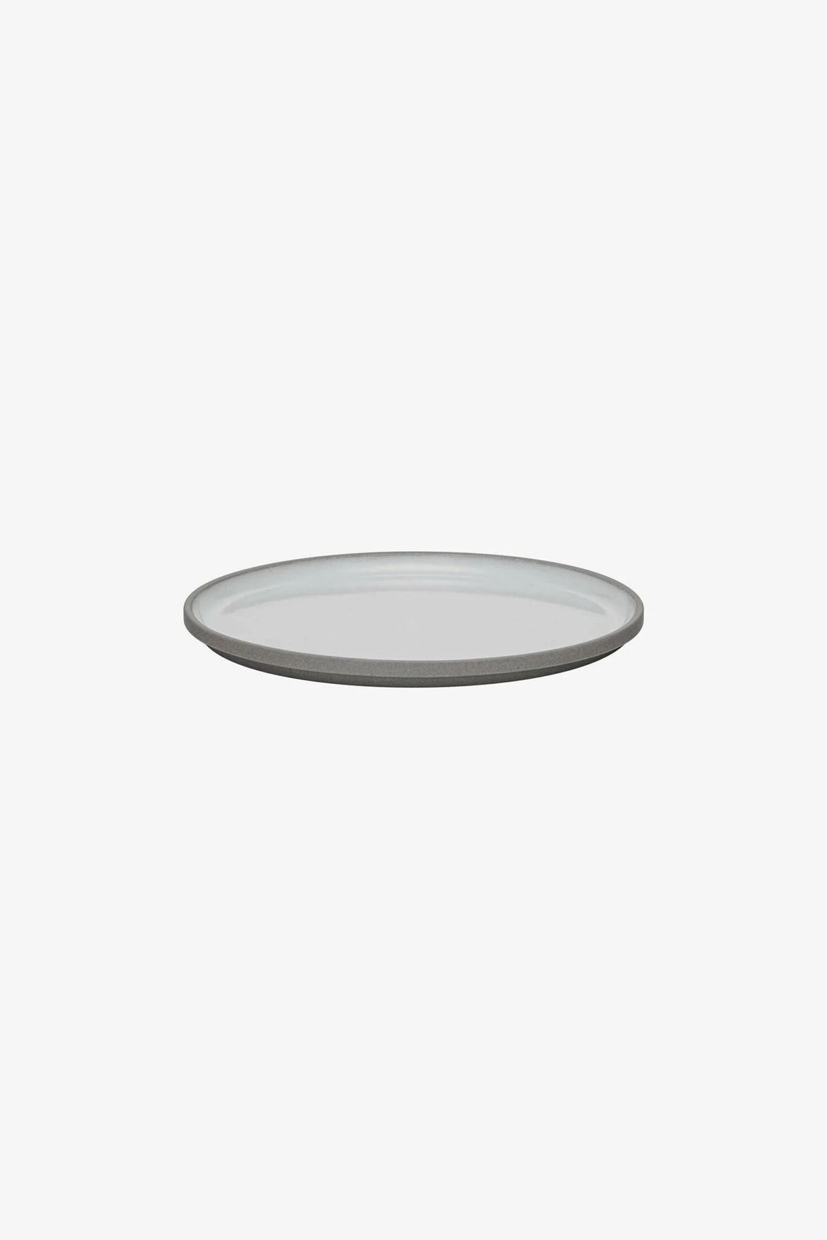HASAMI PORCELAIN 185 mm Gri Tabak Kapak Japon Seramik Servis ve Saklama Tabağı