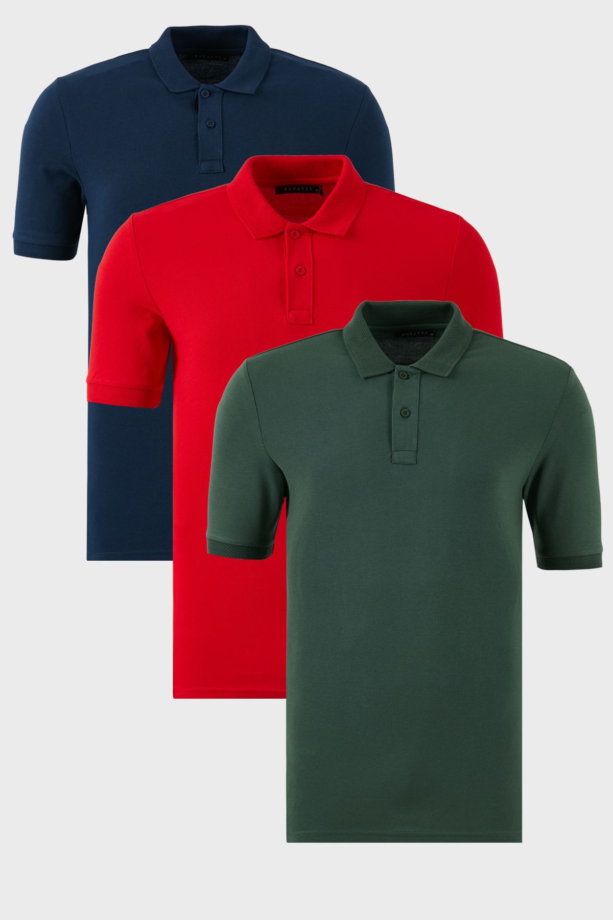 Buratti Pamuklu Regular Fit Düğmeli 3'lü Paket Polo Yaka T Shirt Erkek POLO YAKA T SHİRT 5902739S3