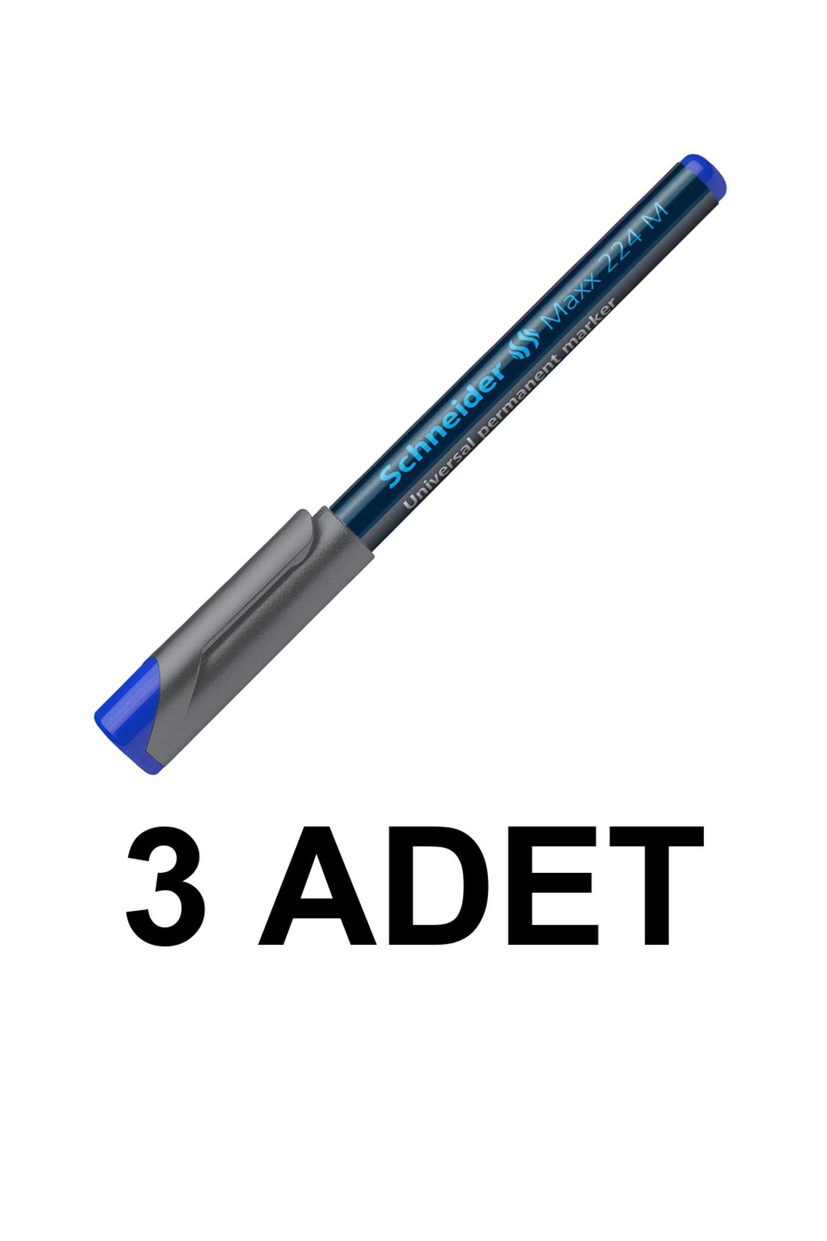 Schneiders 3 ADET ASETAT KALEMİ MAXX 224 M UÇ MAVİ SCP12