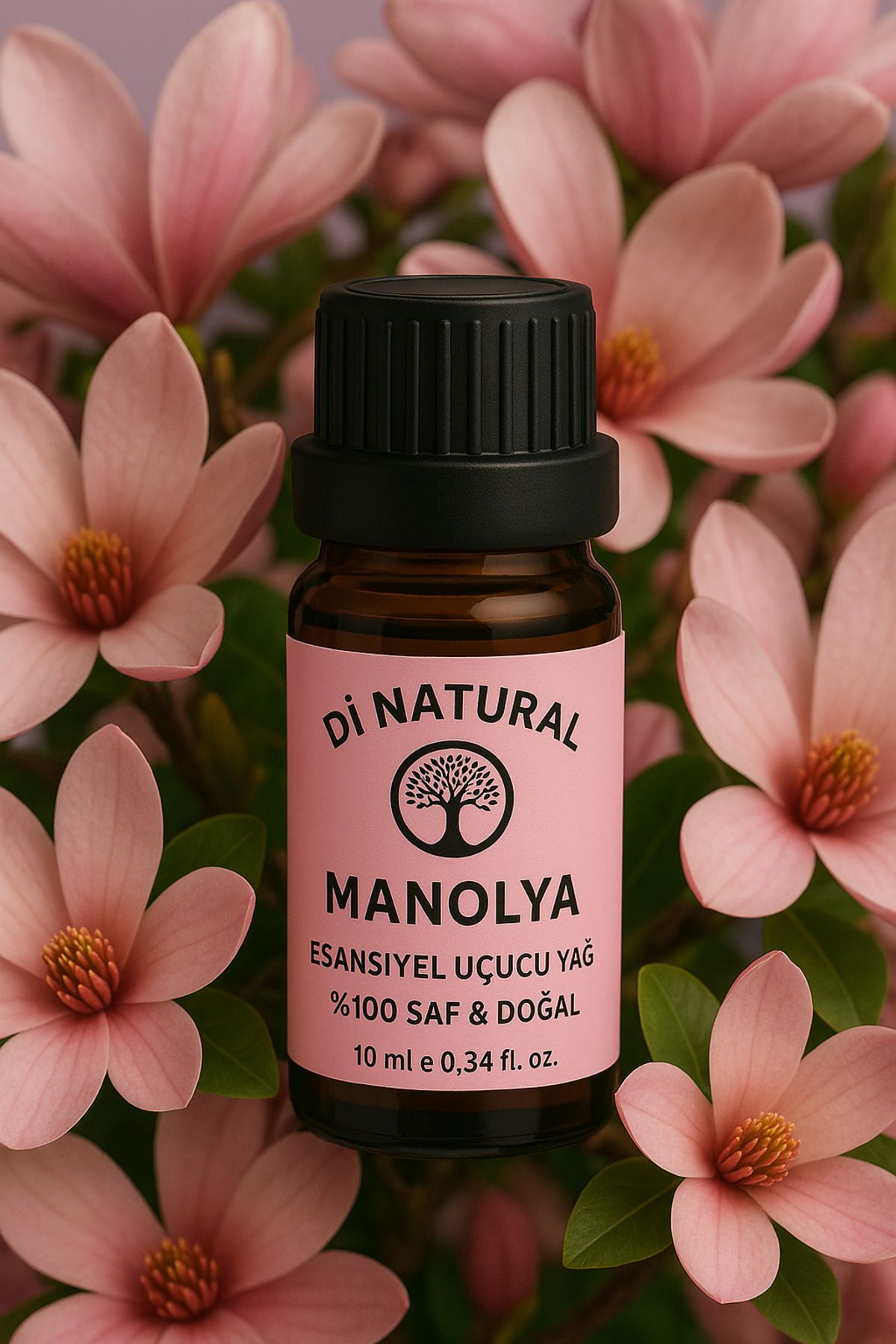 di naturel Di Natural Manolya Uçucu Yağ %100 Saf Doğal Esans Buhurdanlık Difüzör Oda Esansı 10 ml
