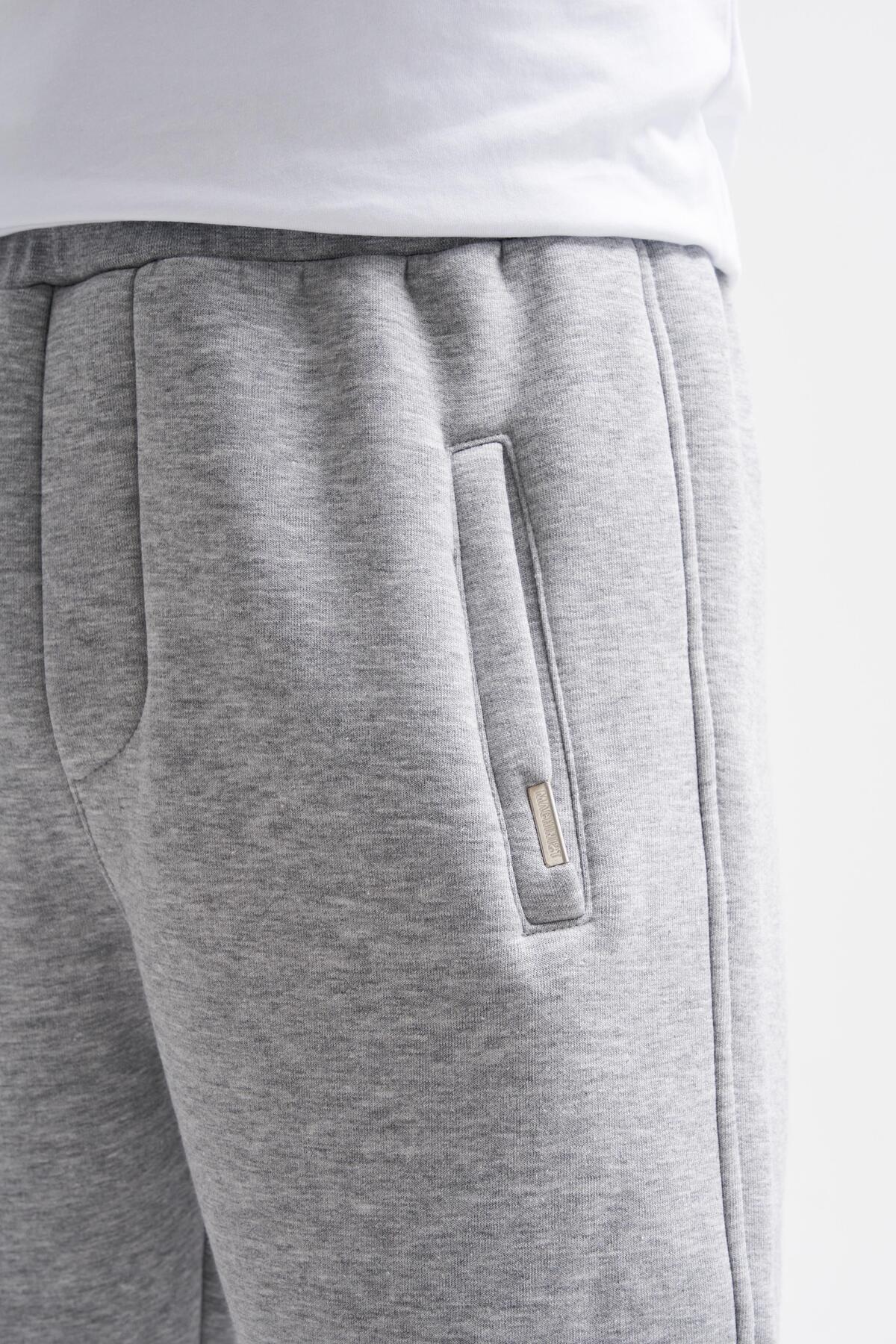 Machinist-Men's Relaxed Jogger Basic Sweatpants GRAY MELANGE 3