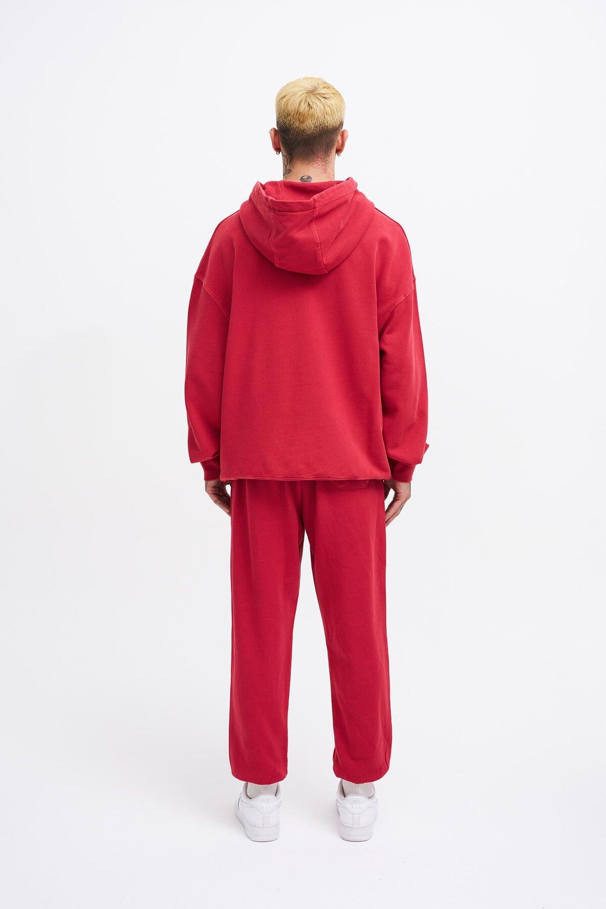 Machinist-Men's Washable Basic Jogger Red Sweatpants 7