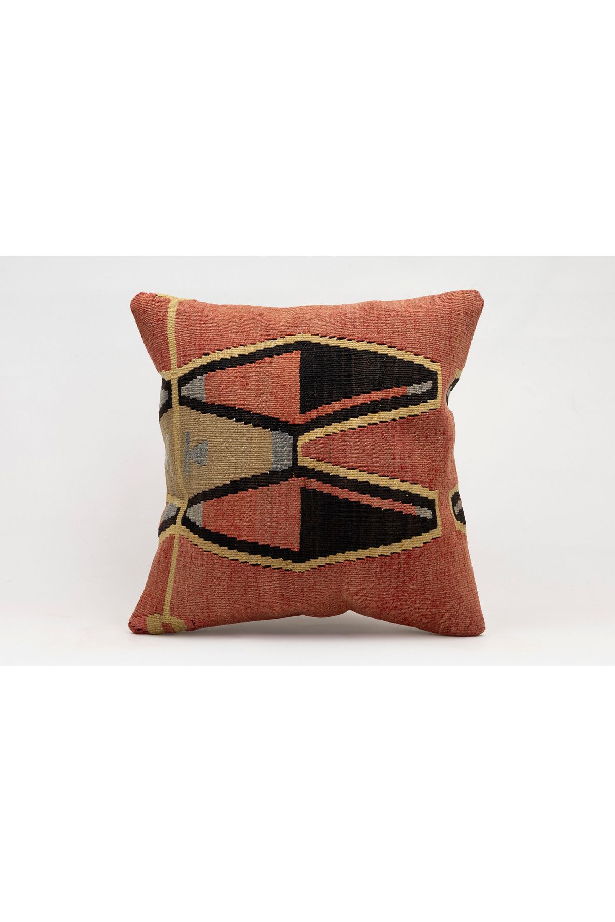 Kilim Whole Sale El Yapımı Kilim'den Yapılmış Vintage Kırlent Kılıfı, Yün, 40x40 Cm