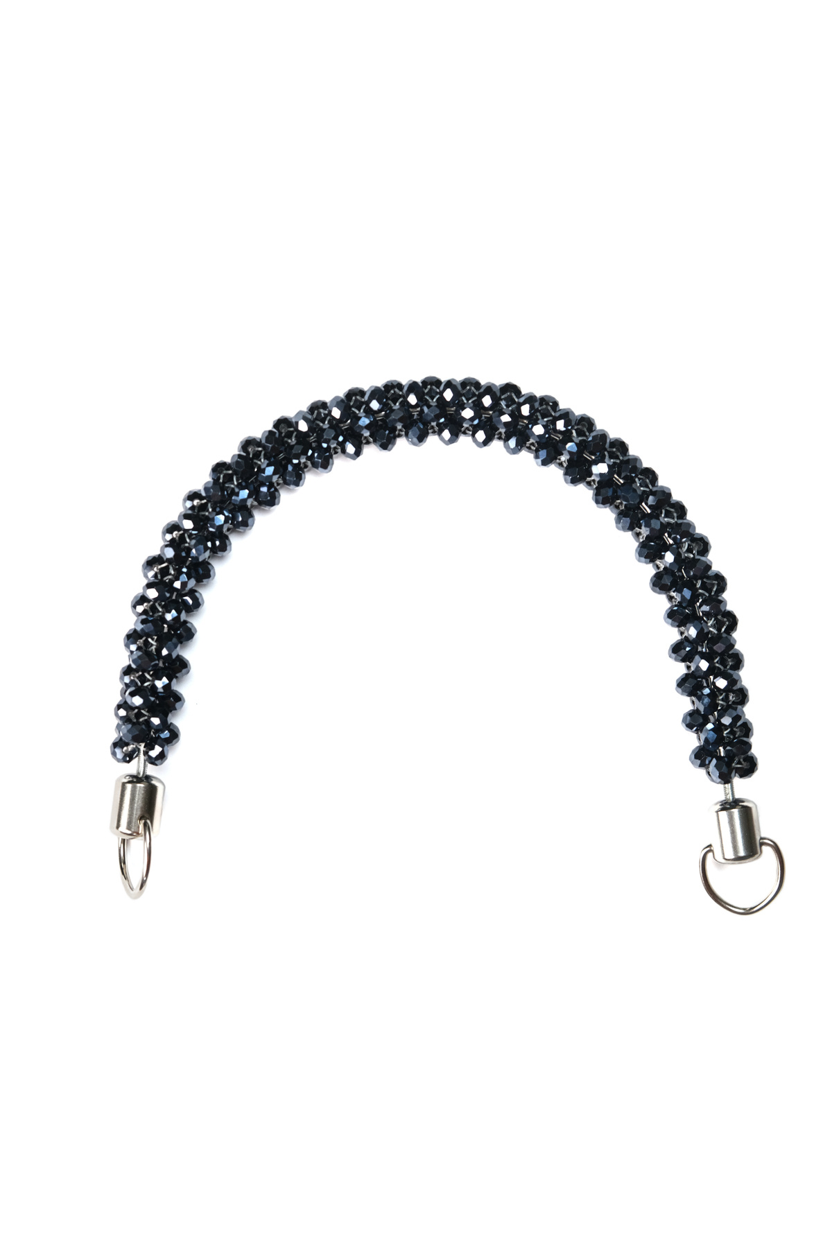 Prestij Boncuk Kristal Taşlı Boncuklu Çanta Sapı