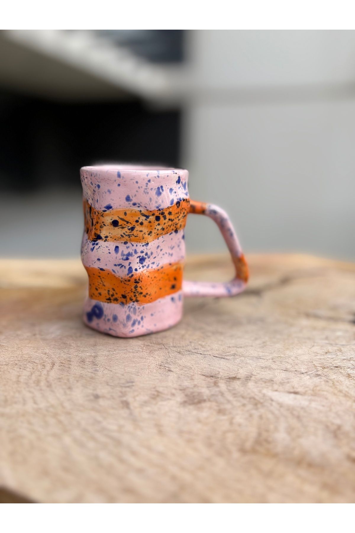 Home Stoneware Renkli kupa