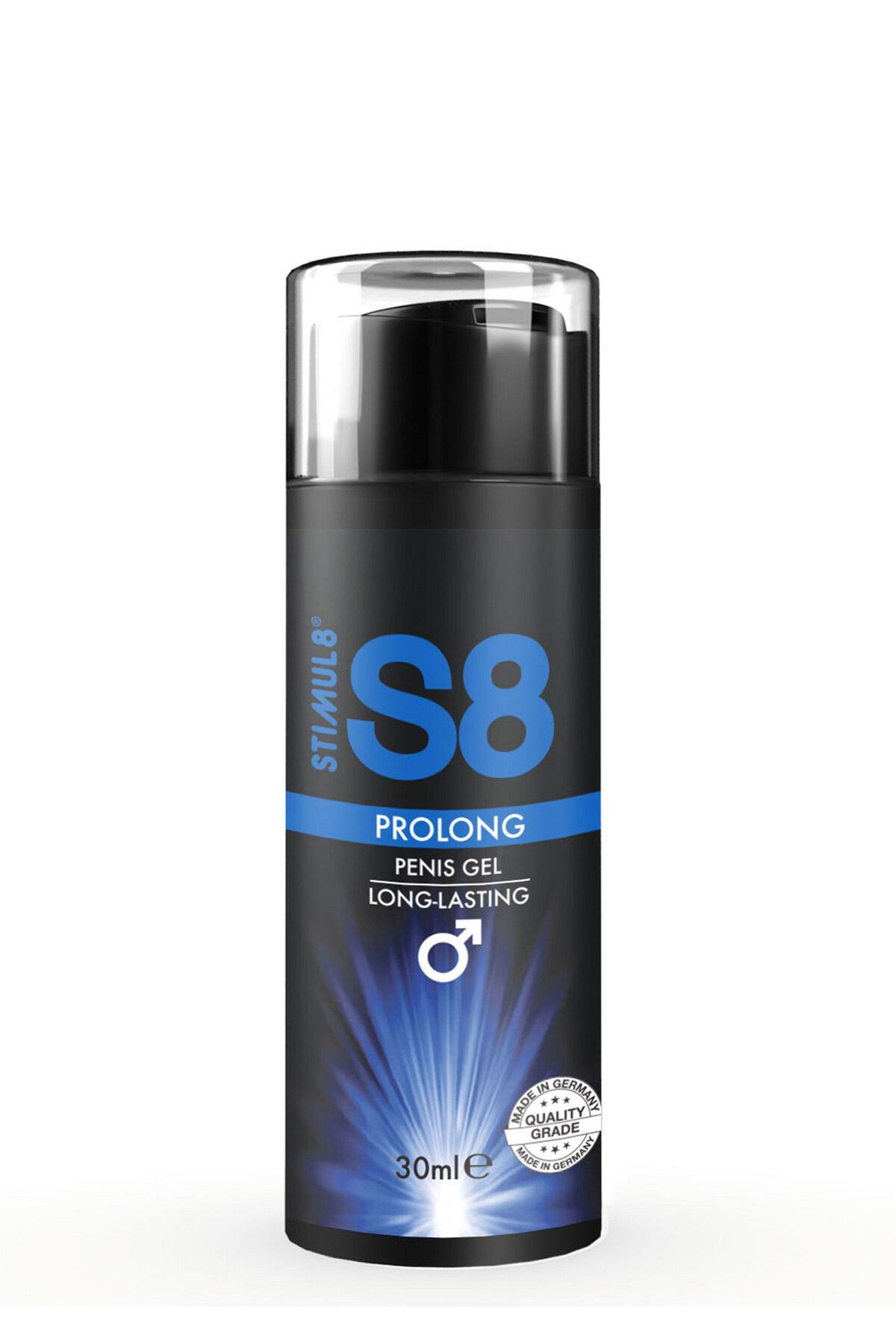 Stimul8 S8 Gel Pentru Performanta Prelungita, Stimuleaza Si Imbunatateste Experienta Intima, S8 Prolong, 30ml - One Size