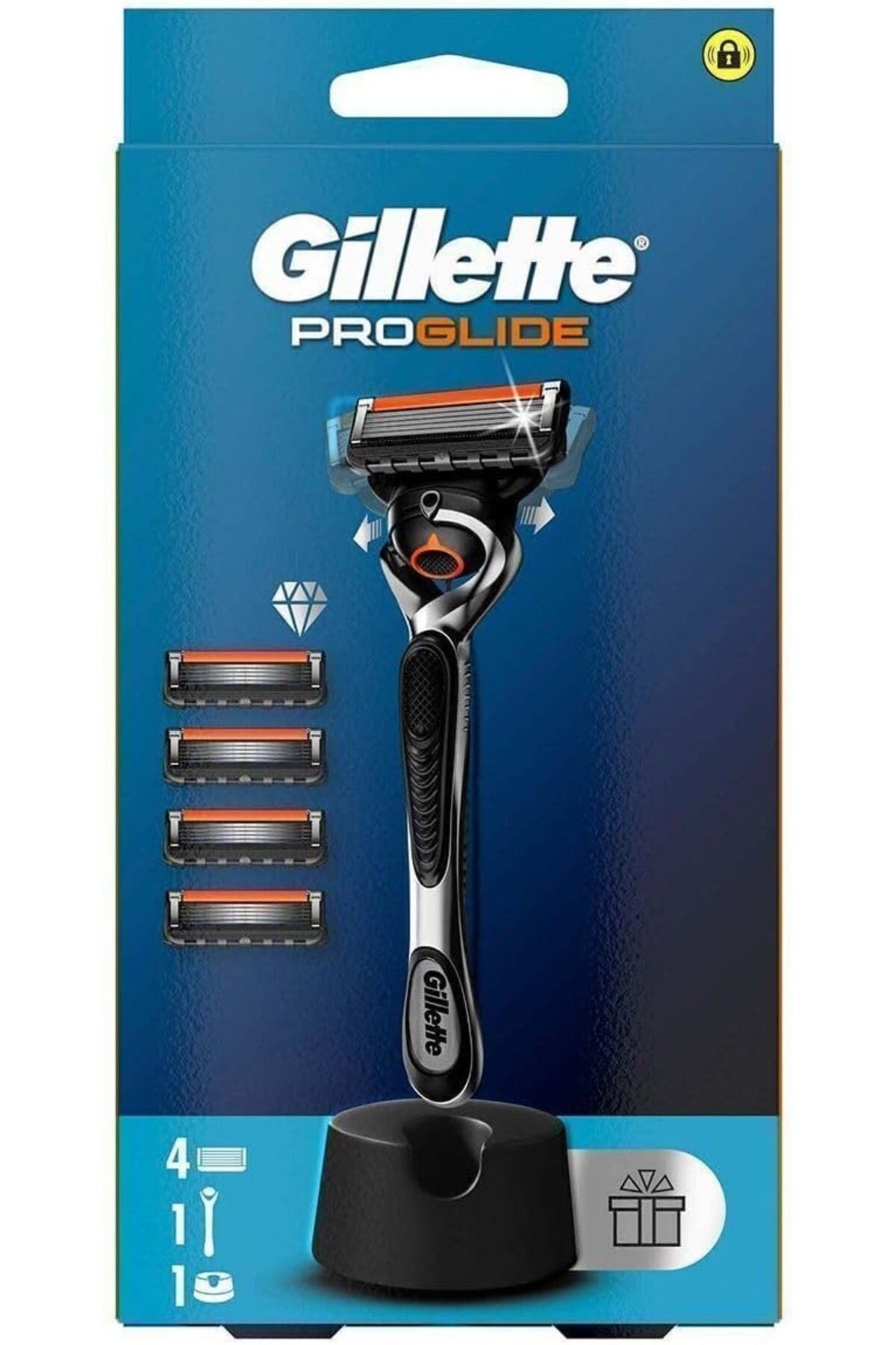 Gillette PROGLIDE MNL H 4 Stand Sanity Tıraş Makinesi Siyah