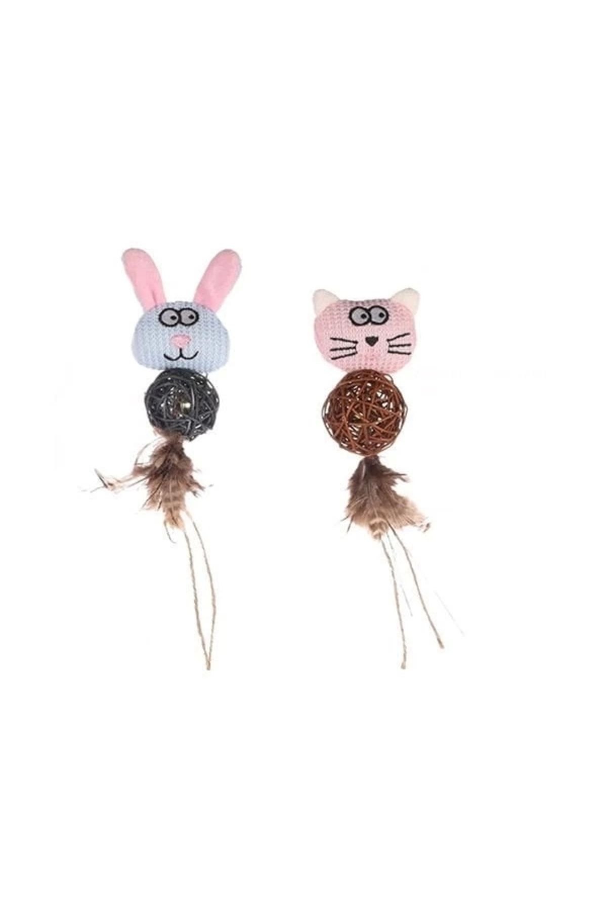 No8 Home Flamingo Chayenne ve Bear Peluş Kedi Oyuncağı