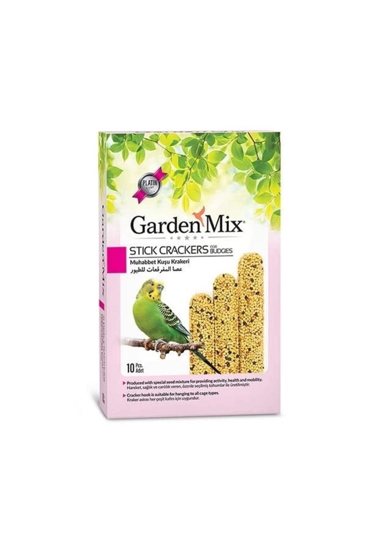 No8 Home Garden Mix Platin Muhabbet Kuşu Krakeri 10 Adet