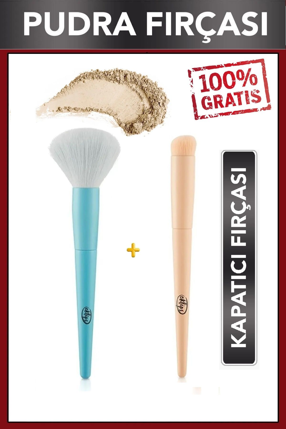 GRATİS Yumuşak Uçlu Pudra Fırçası + En Favori Kapatıcı Fırçası (2 Adetli Özel Set)