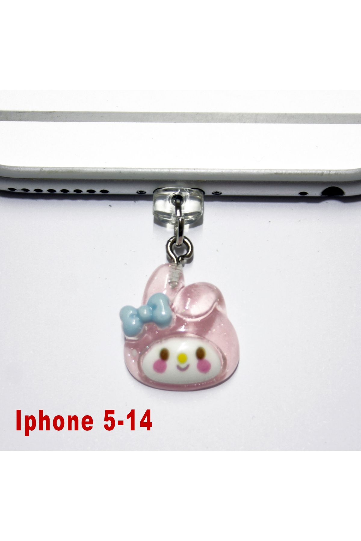 BK Design Iphone 5-14 3D Akrilik Figürlü Telefon Şarj Portu Toz Tıpası Toz Tıkacı Charm IPAK3019
