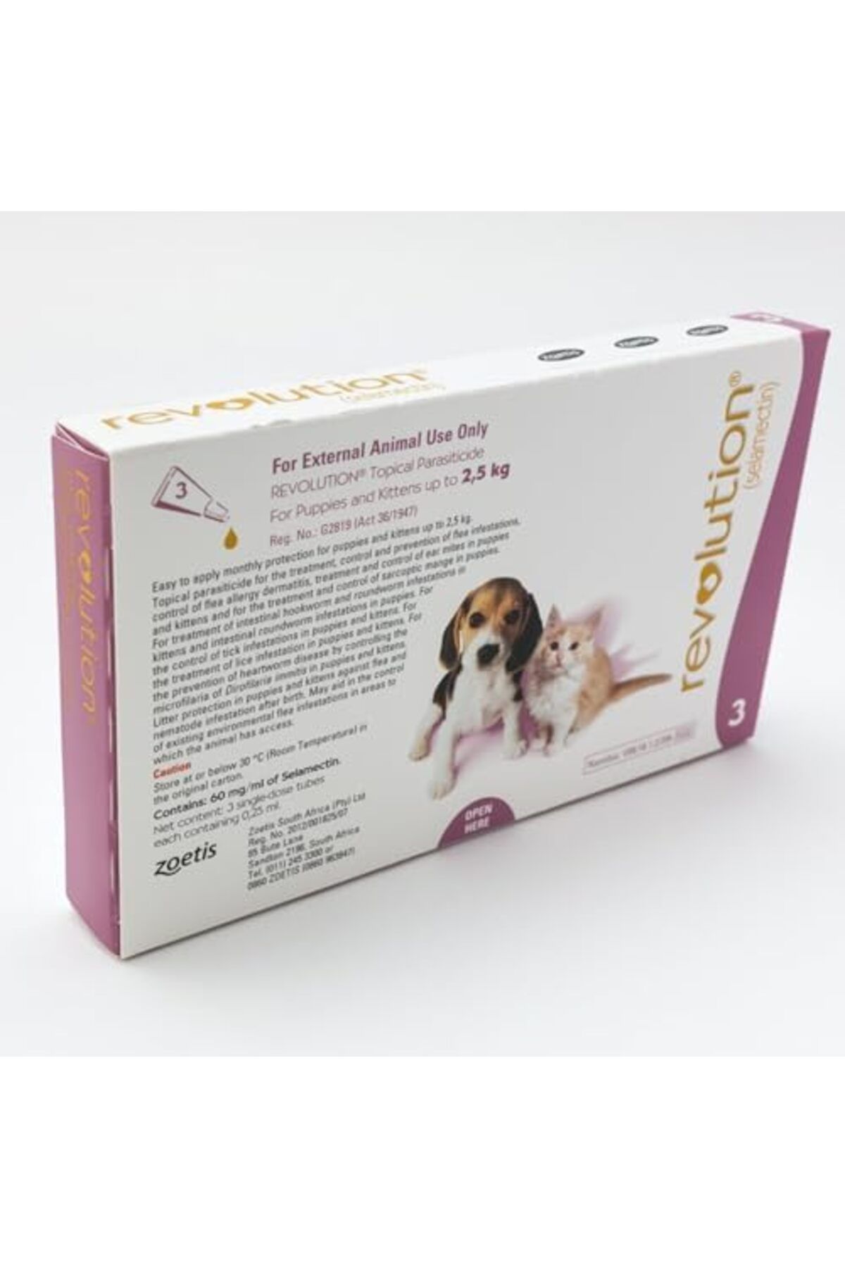 Revolution-The Complete Flea, Tick, and Heartworm Prevention for Puppies & Kittens up to 5 lbs (up t 6