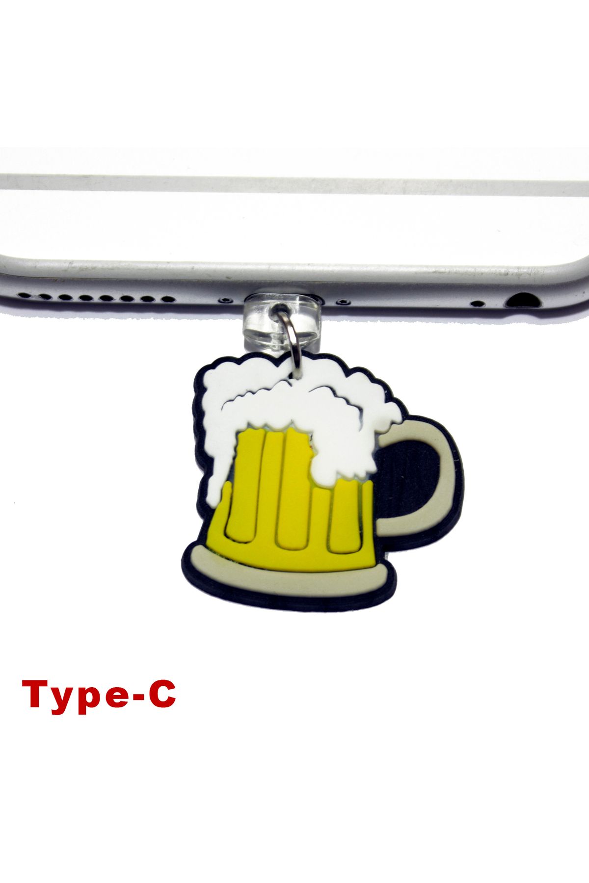 BK Design Type-C Silikon Figürlü Telefon Şarj Portu Toz Tıpası Toz Tıkacı Charm TCCR1009