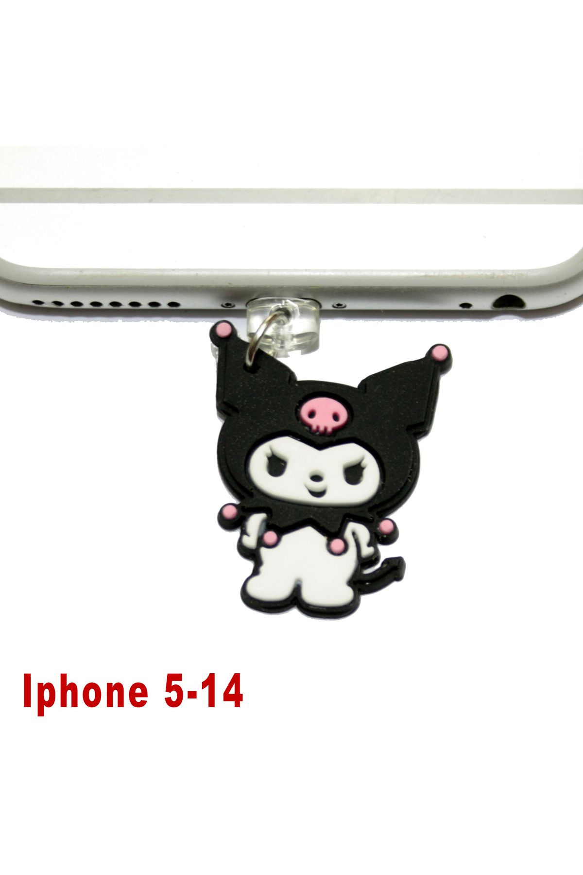 BK Design Iphone 5-14 Silikon Figürlü Telefon Şarj Portu Toz Tıpası Toz Tıkacı Charm IPCR1024