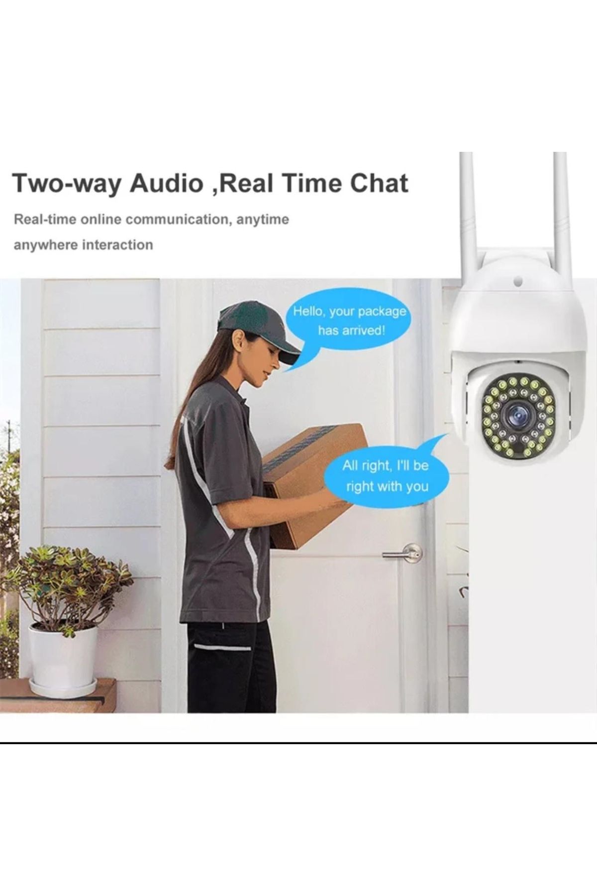 OEM-Camera de supraveghereWifi,5X zoom, , detectare miscare umana, two-way audio, vizune nocturna 3
