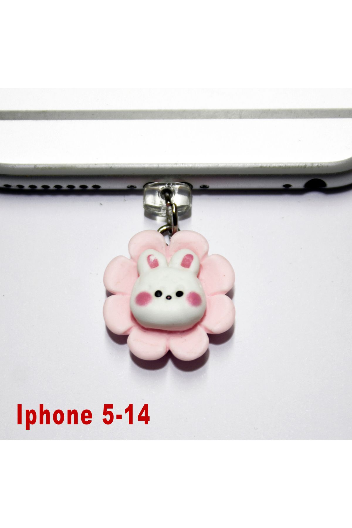 BK Design Iphone 5-14 Uyumlu 3D Akrilik Figürlü Telefon Şarj Portu Toz Tıpası Toz Tıkacı Charm