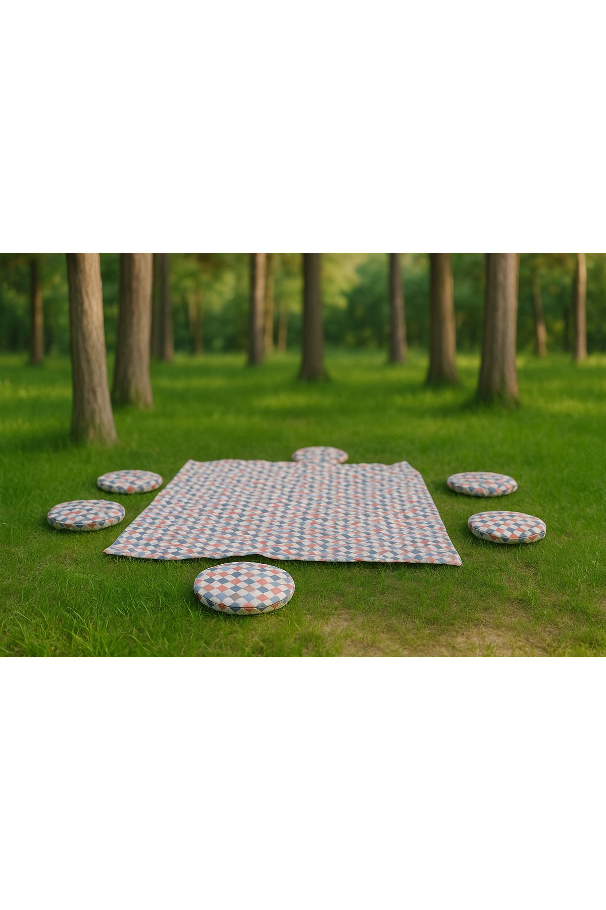 YFY38 🧺 6 Adet Soft Sünger Minder + 180 cm Desenli Sofra Bezi Takımı