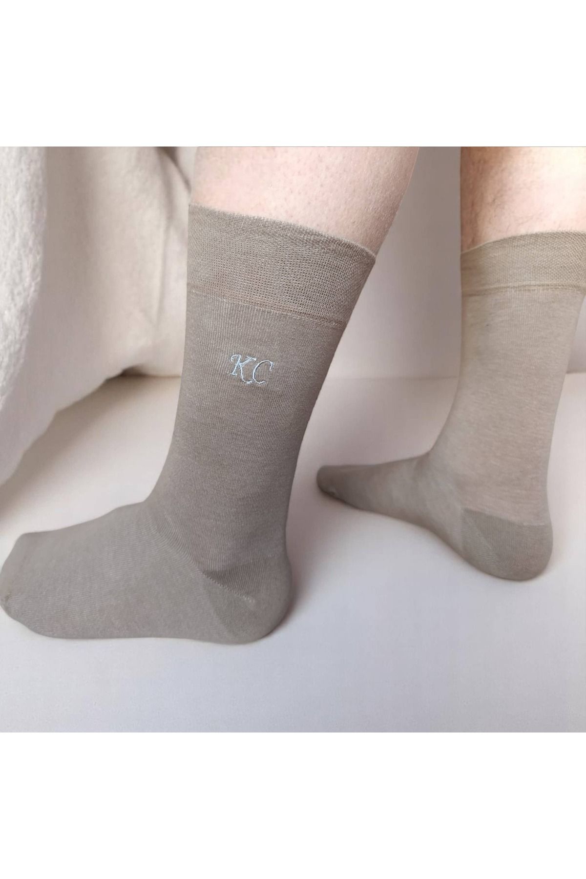 belladuri 3 Çift Isme Özel Erkek Çorabı , Damat Çorabı ,sadıç Çorabı ,monogram Işlemeli Çorap