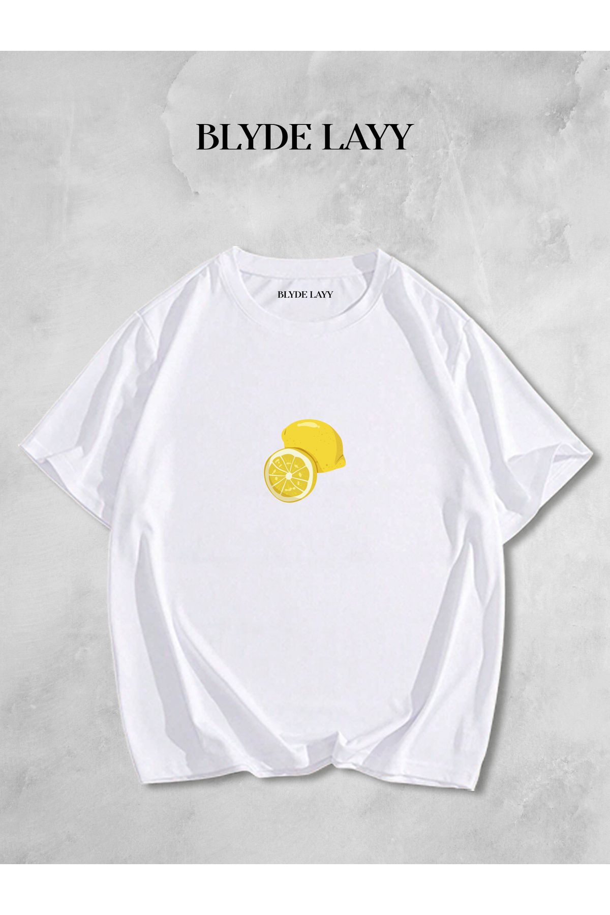 BLYDE LAYY-Lemon-Avocado-Coconat Printed Unisex Oversize Tshirt Set of 3 3
