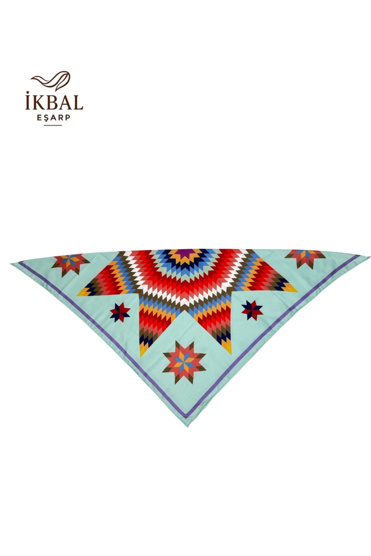 İkbal 75*75cm mira more rayon kumaş fular bandana
