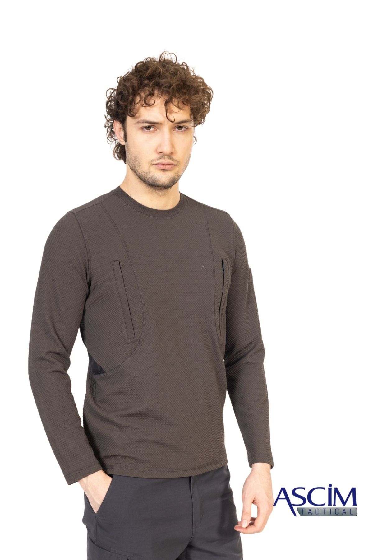 ASCİM Ascim Taktik Erkek Sweatshirt | Taşıma Cepli
