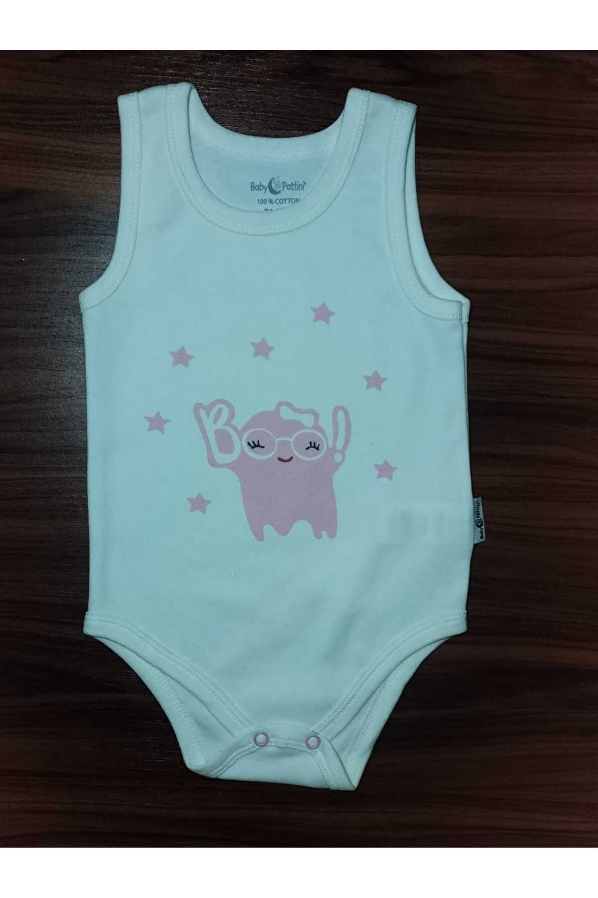Baby Pattini Çıtçıtlı- BOO! Baskılı Bebek Badi