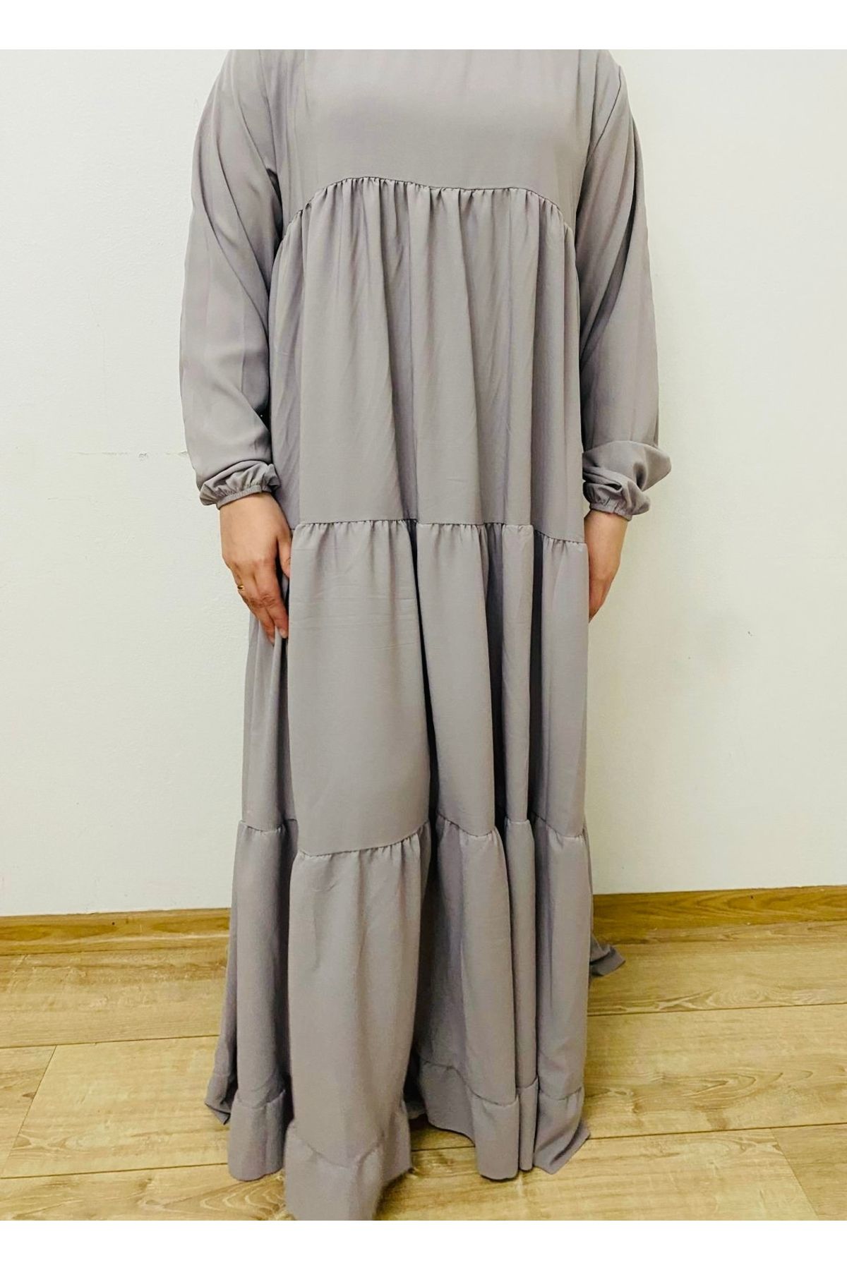 AURAN COUTURE MISIR MEDİNE İPEĞİ TESETTÜR ELBİSE