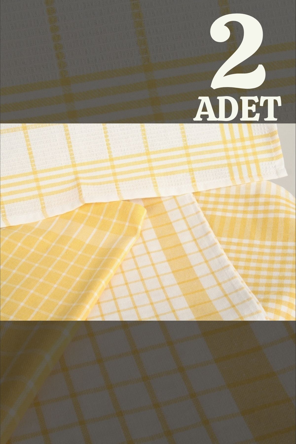 İKBAL TEXTILE Polen 2'li Mutfak Kurulama Bezi Seti (%100 Pamuk)