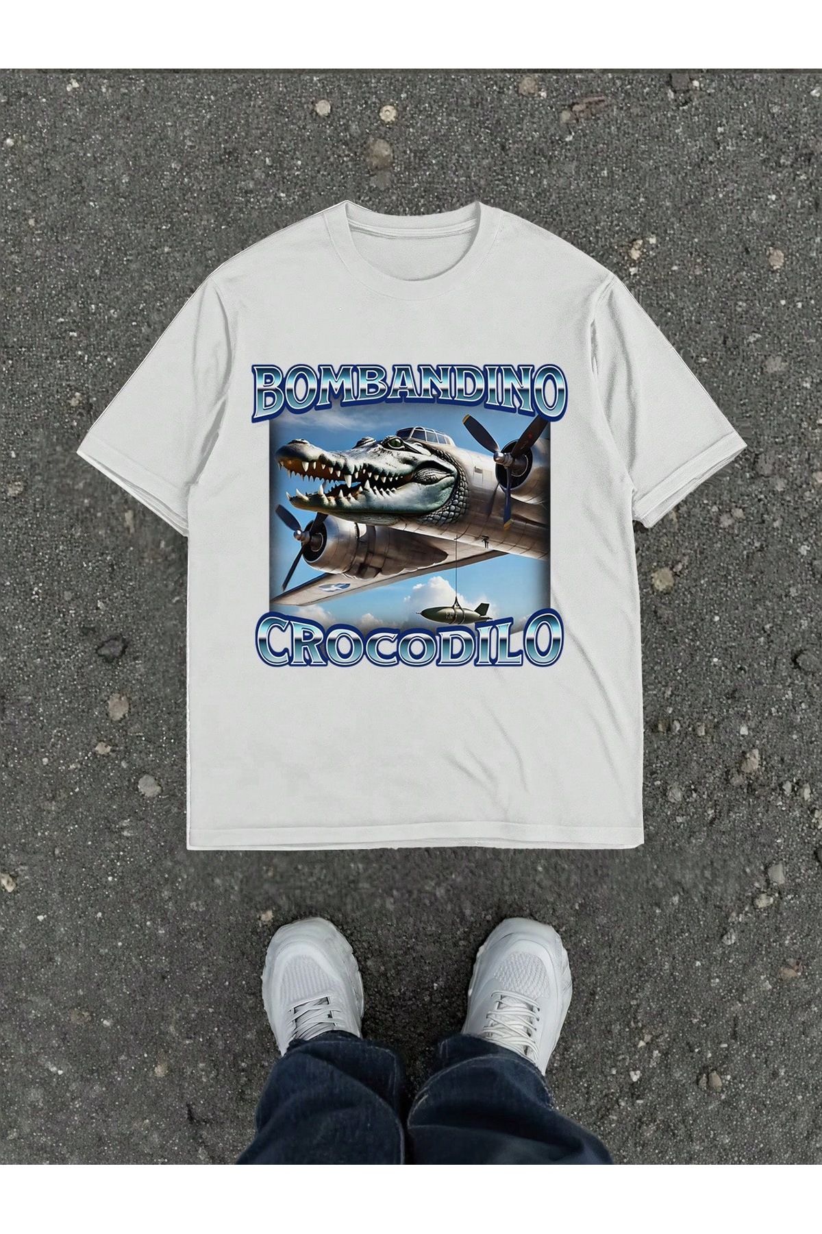 Bengi Clothing Oversize Kesim Kısa Kollu Baskılı T-shirt
