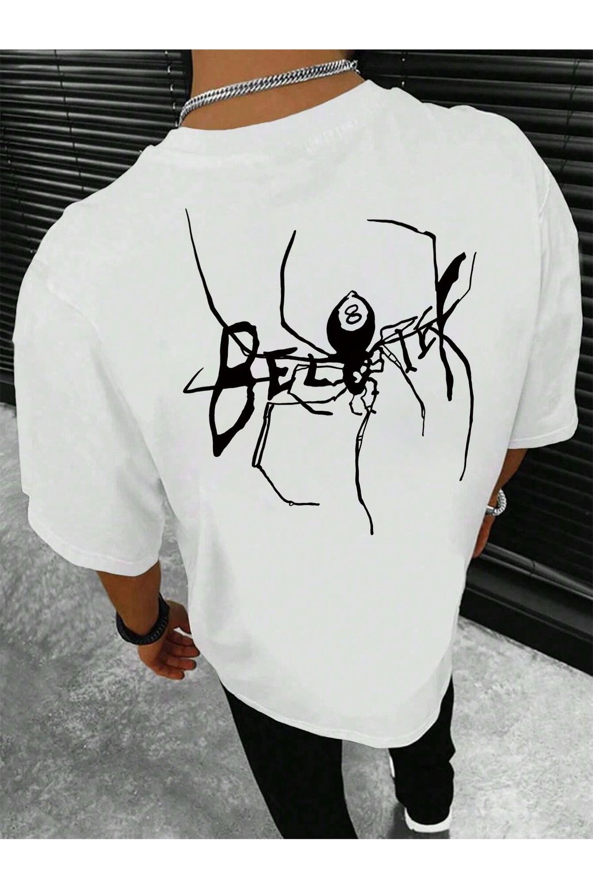 Bengi Clothing Oversize Kesim Kısa Kollu Baskılı T-shirt