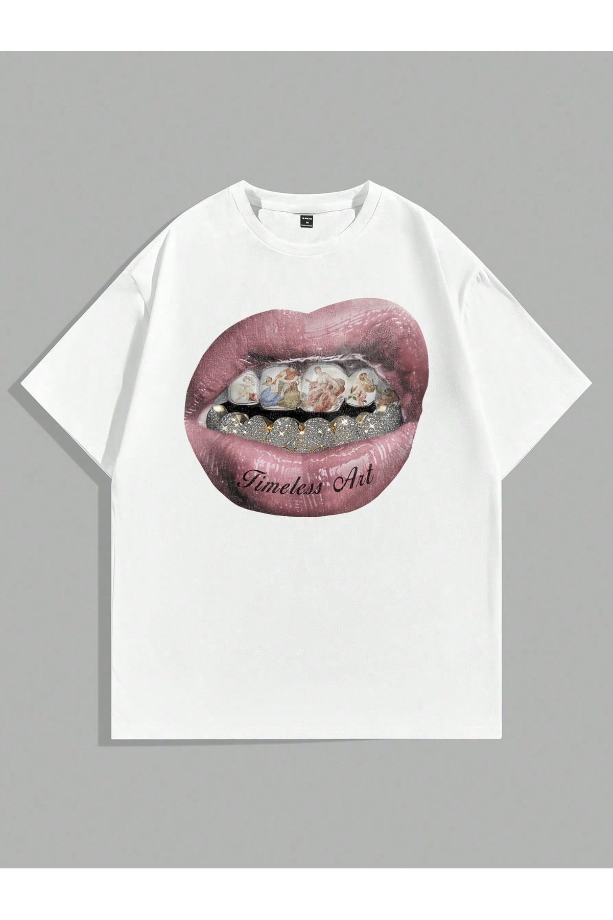 Bengi Clothing Oversize Kesim Kısa Kollu Baskılı T-shirt