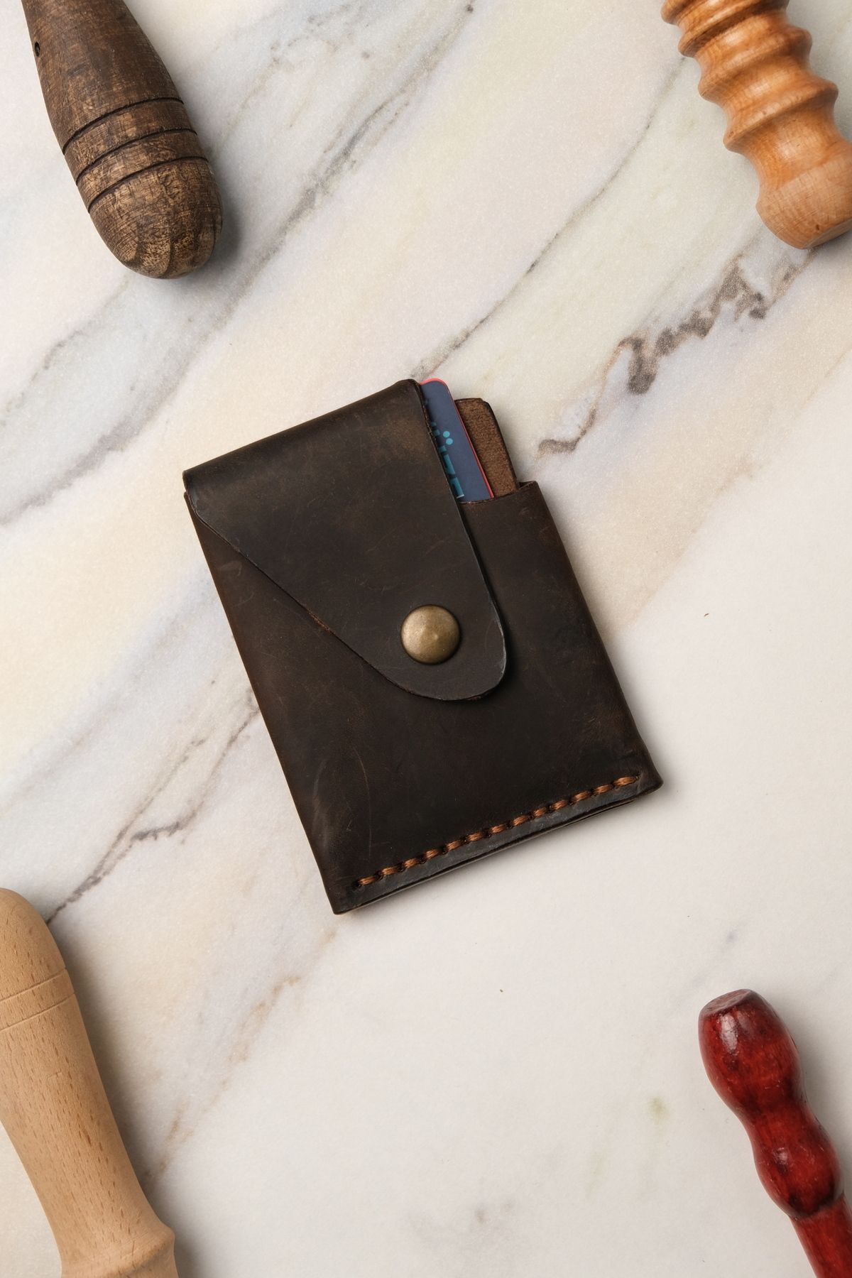 Atlas Handmade Shoes El Yapımı Hakiki Deri Minimal Kartlık - Modern Kartlık