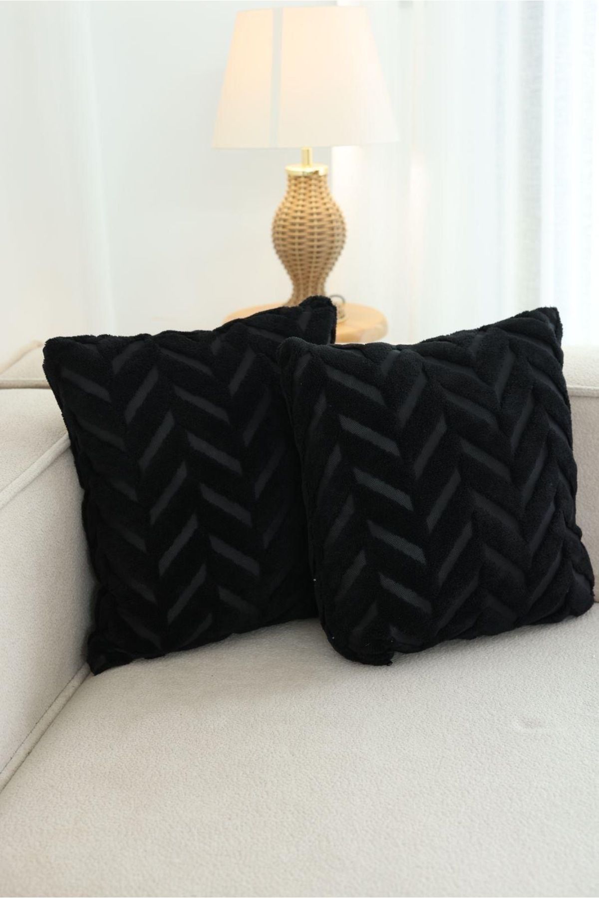 Fusya Bohem Dekoratif Kırlent Kılıfı 2’li Set 43x43 cm iki