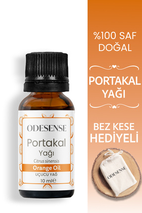 ODESENSE Portakal Uçucu Yağı 10 ml %100 Doğal Ve Saf Içerik Damlalıklı Kapakl...