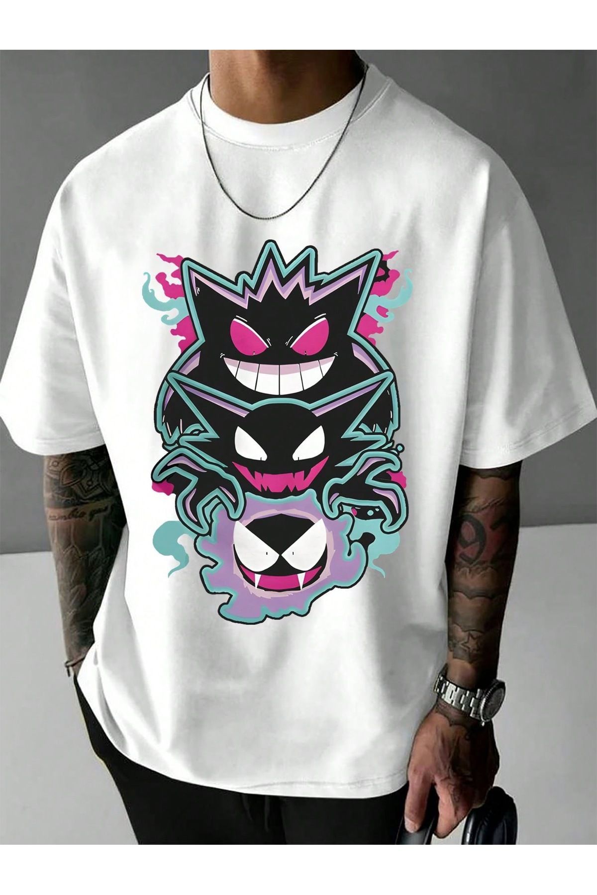 Bengi Clothing Oversize Kesim Kısa Kollu Baskılı T-shirt