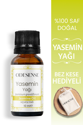 ODESENSE Yasemin Uçucu Yağı 10 ml %100 Doğal Ve Saf Içerik Damlalıklı Kapaklı...