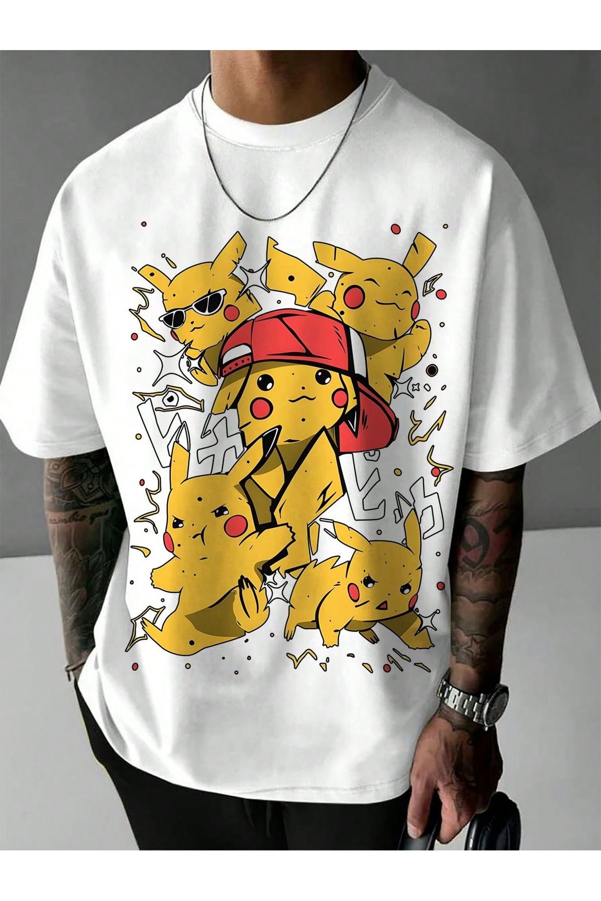 Bengi Clothing Oversize Kesim Kısa Kollu Baskılı T-shirt