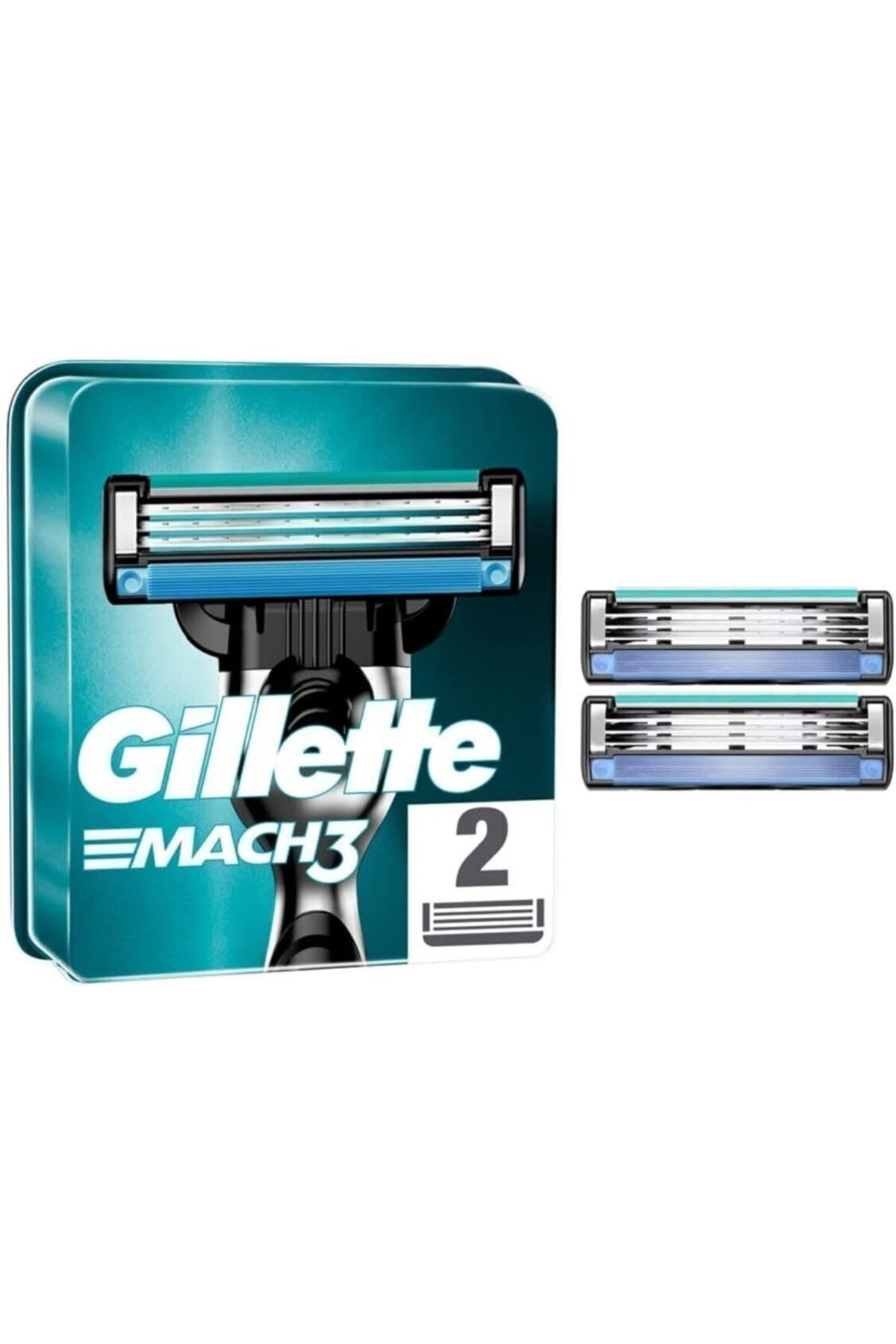Gillette Mach3 Yedek Erkek Tıraş Bıçağı 2'li - Diş Beyazlatıcı Köpük Hediye